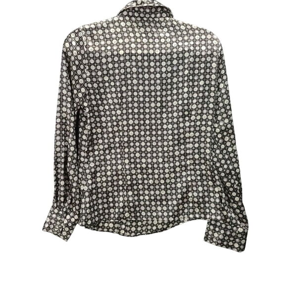 Rafaella Womens Button Down Blouse Multi-Color Size 6 100% Polyester Long Sleeve - Picture 2 of 12